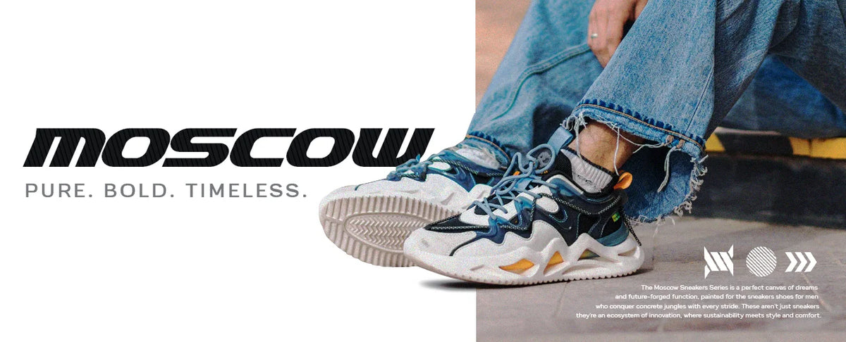 Moscow Ghost White Low Top Minimalist Classy Sneakers