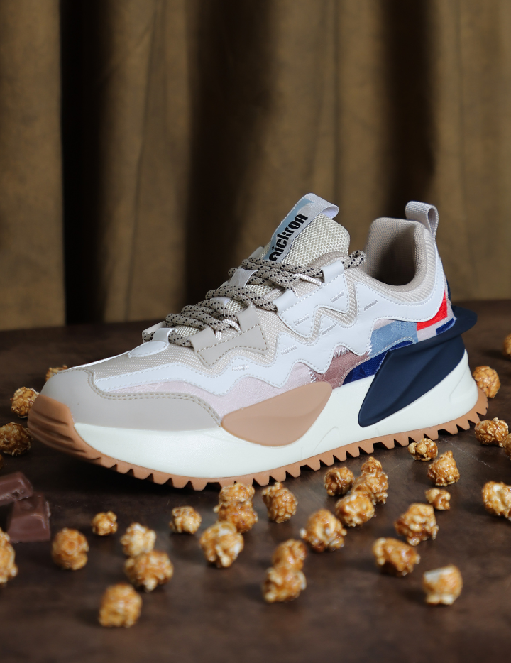 Nomad Sandstone Low-Top Chunky Sneakers