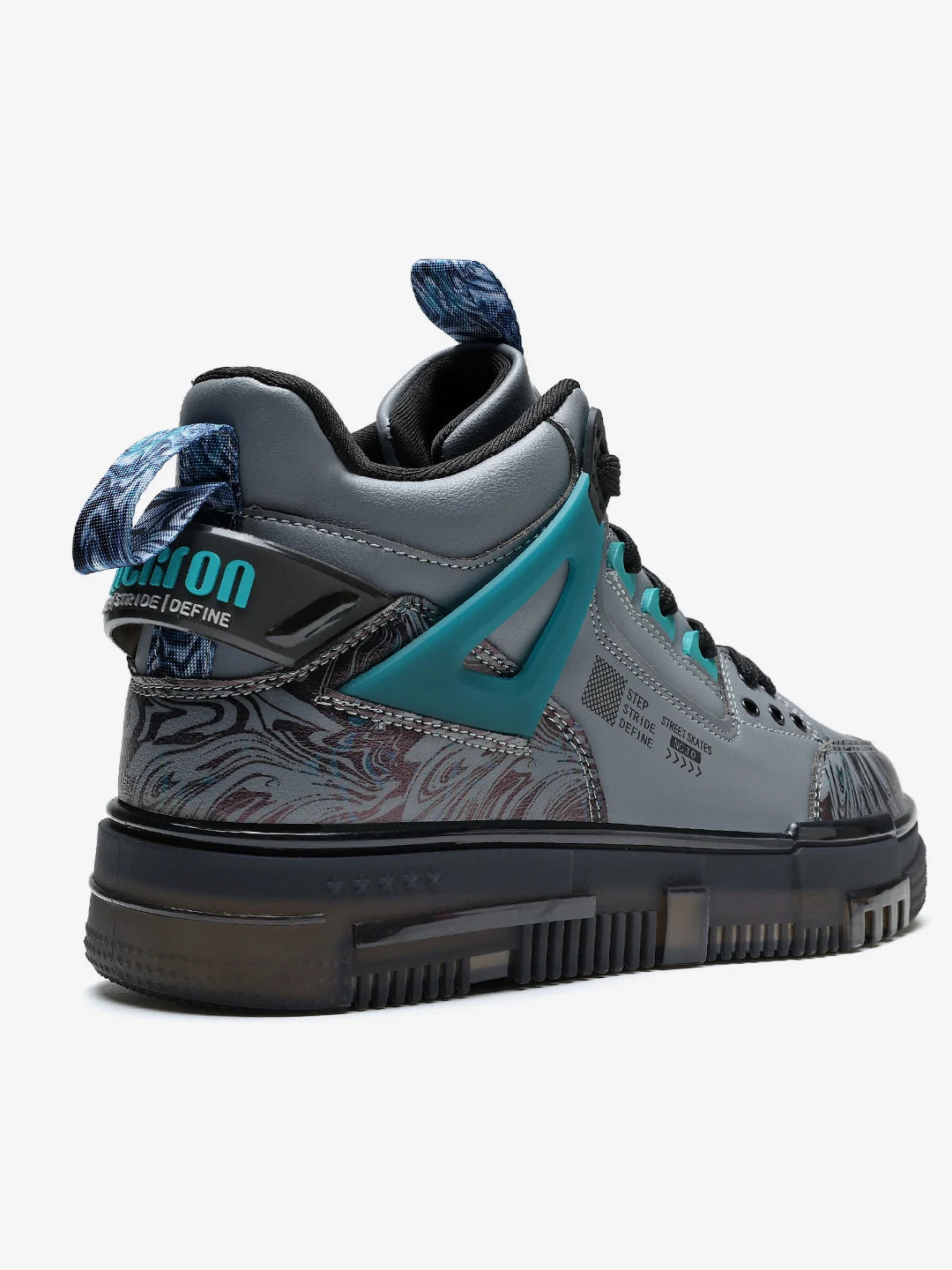 Buy stylish steel teal sneakers for men