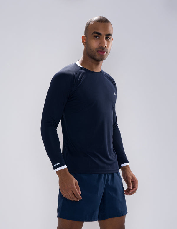Nickron Full Sleeve T-Shirt Navy Blue