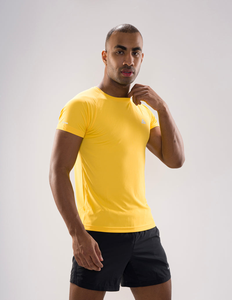 Nickron Half Sleeve T-Shirt Yellow