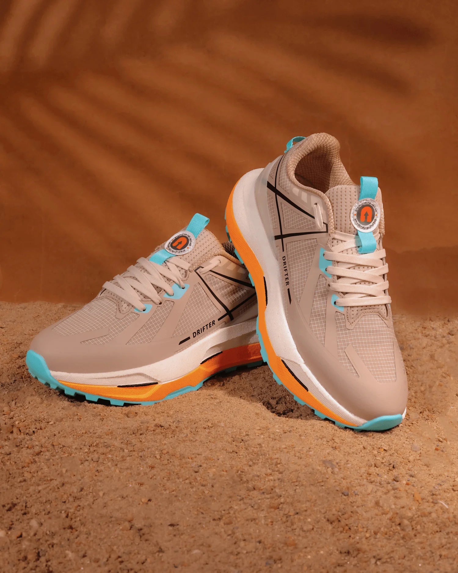 Drifter Beige Aqua Running High Heel Sneakers