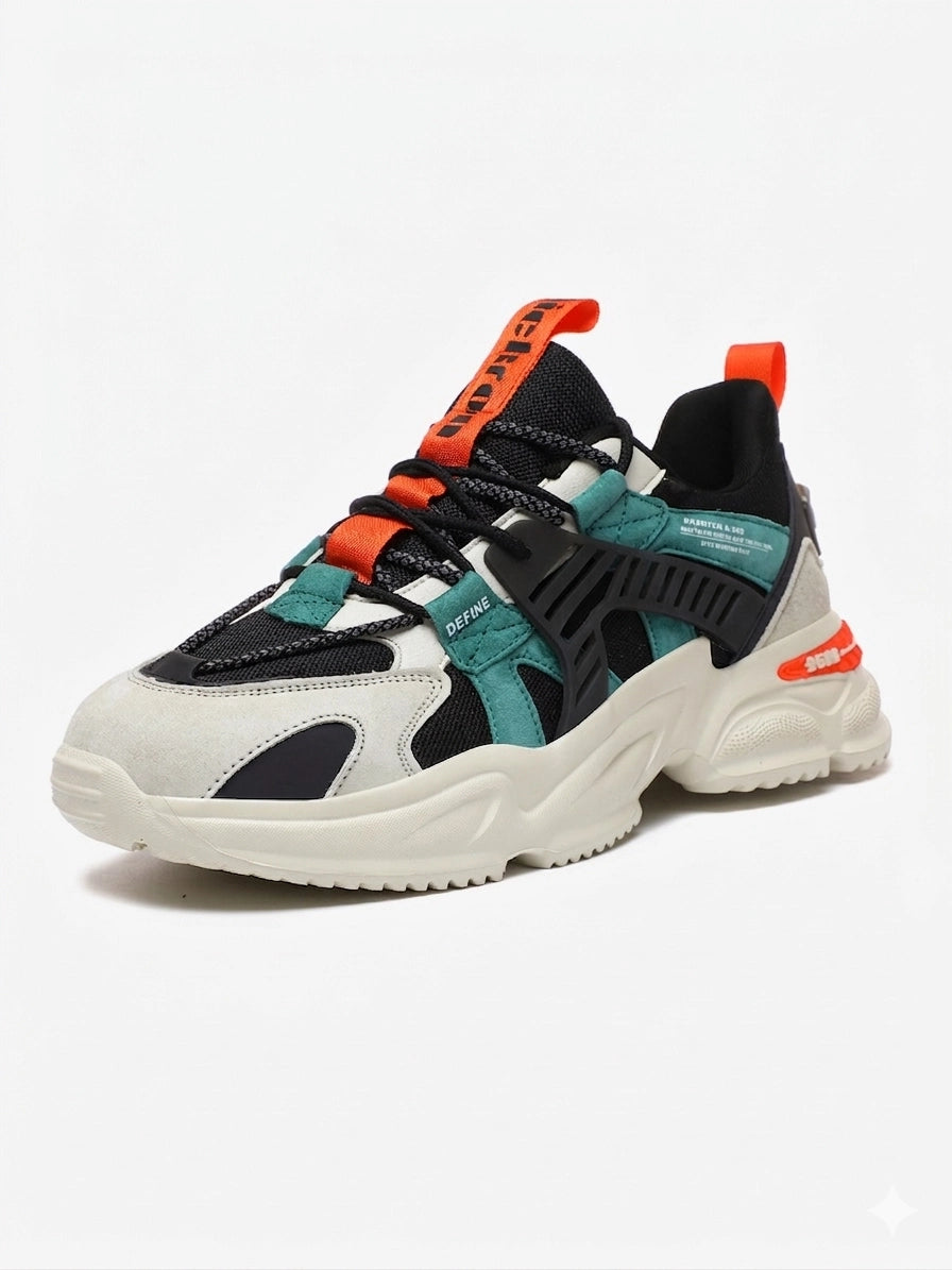 Phantom A-500 Green Black Chunky Trail Sneaker