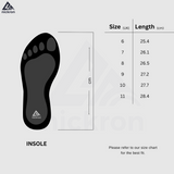 size chart for mens sneakers