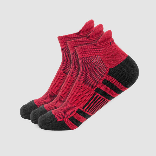 Nickron Eco Touch Mahroon Ankle Socks Value Pack of 3