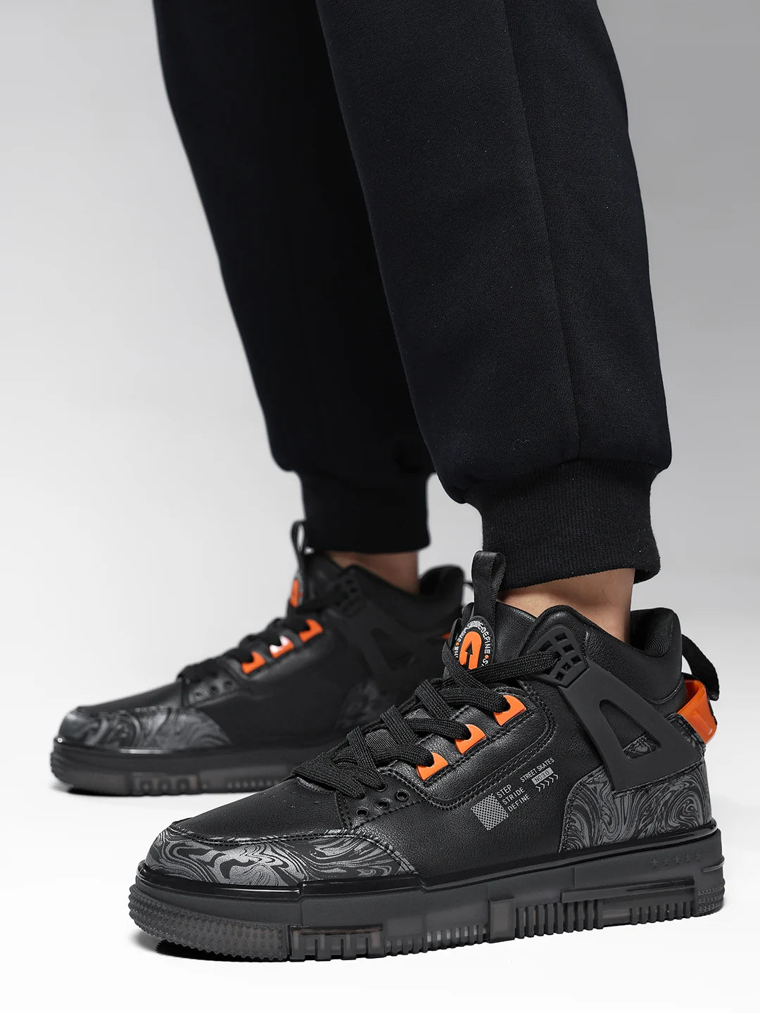 Shop shadow black mid‑top sneaker shoes men