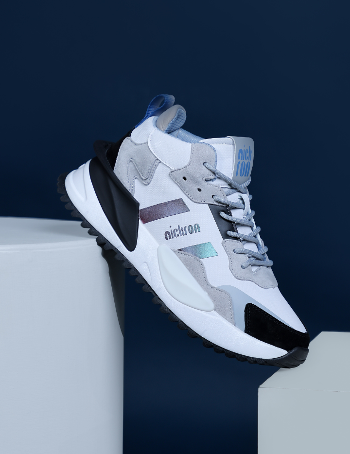 Sentinel Smoke White Mid-Top Sneakers