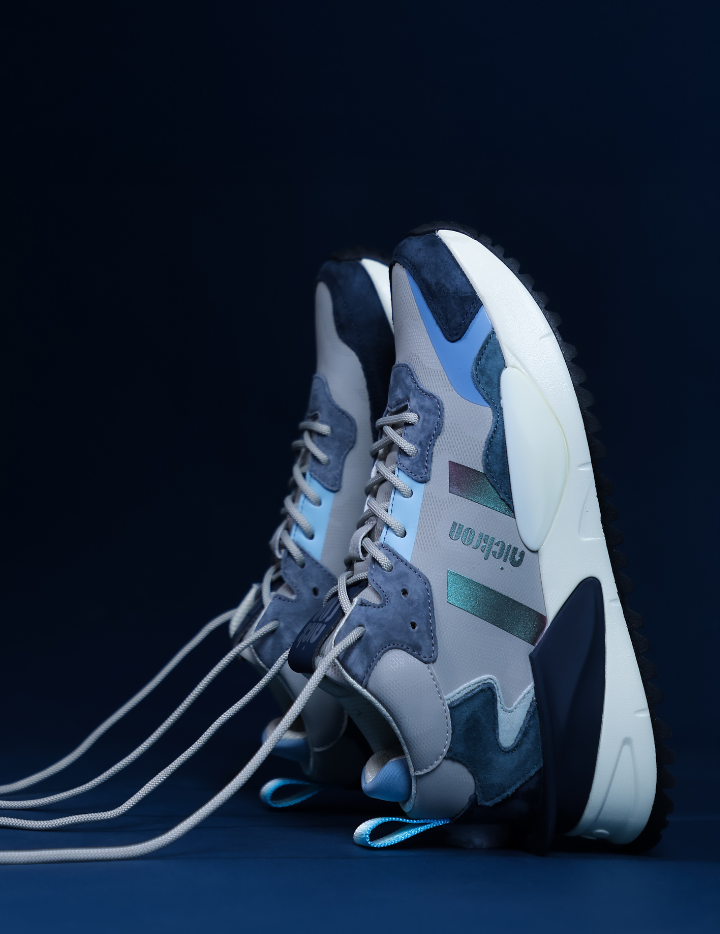 Sentinel Slate Blue Mid-Top Sneakers