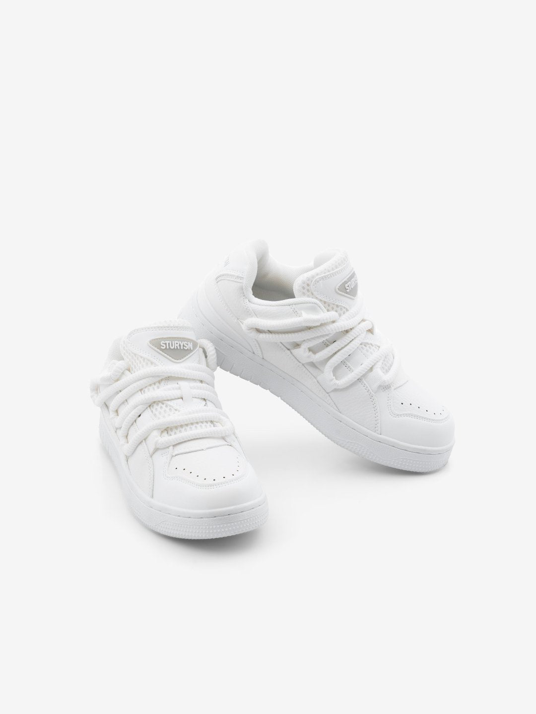 Sturysn Urban Snow White Flat Low Top Classy Women’s Sneaker