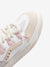 Balanshica Femme White & Pink Thick-Lace Flat Sole Sneakers