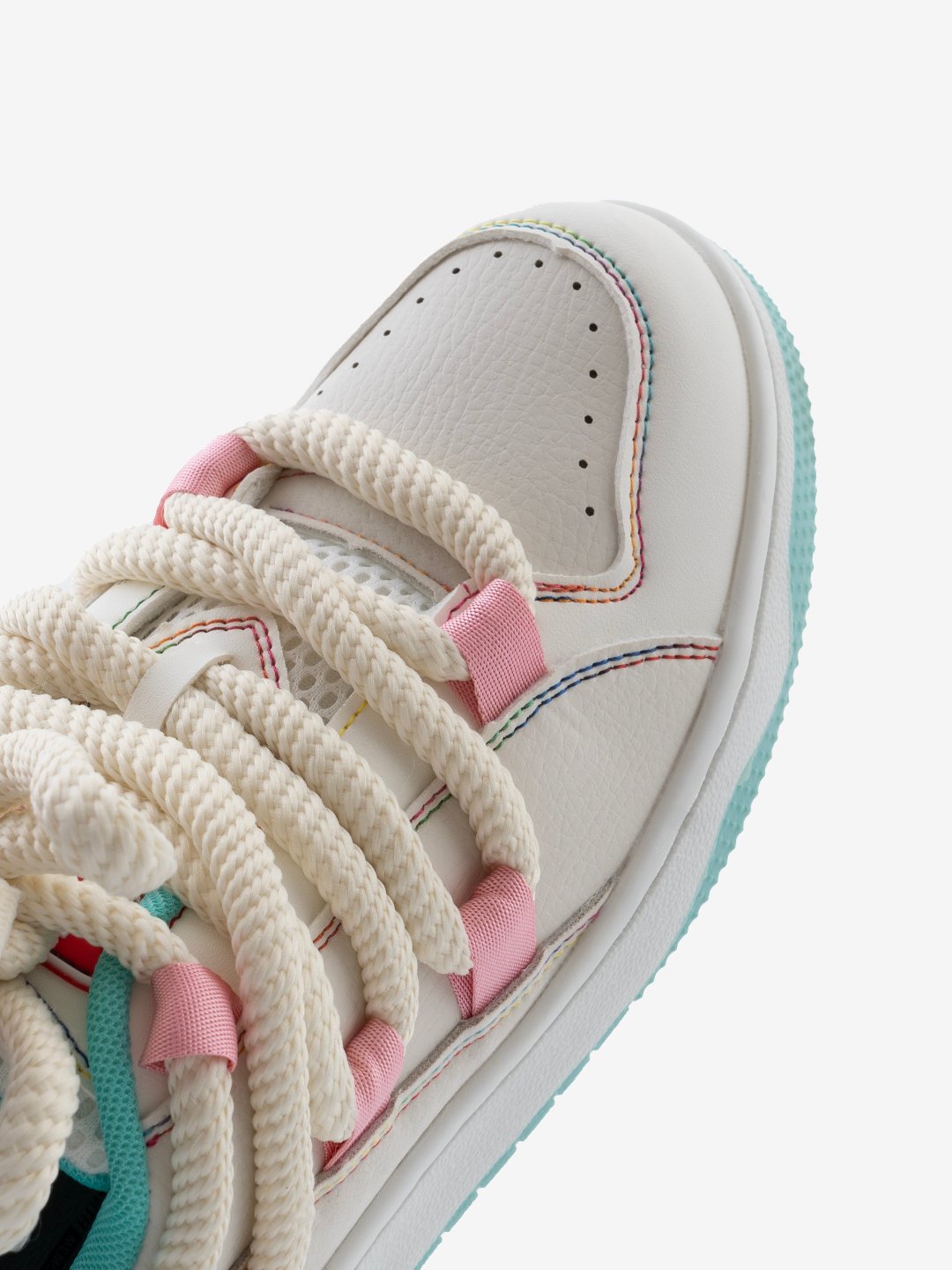 BaligURYSN Urban Mint Pink Flat Low Top Classy Women’s Sneaker