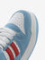 Baligurysn Drip White Blue Red Street Style Flat Sole Sneakers