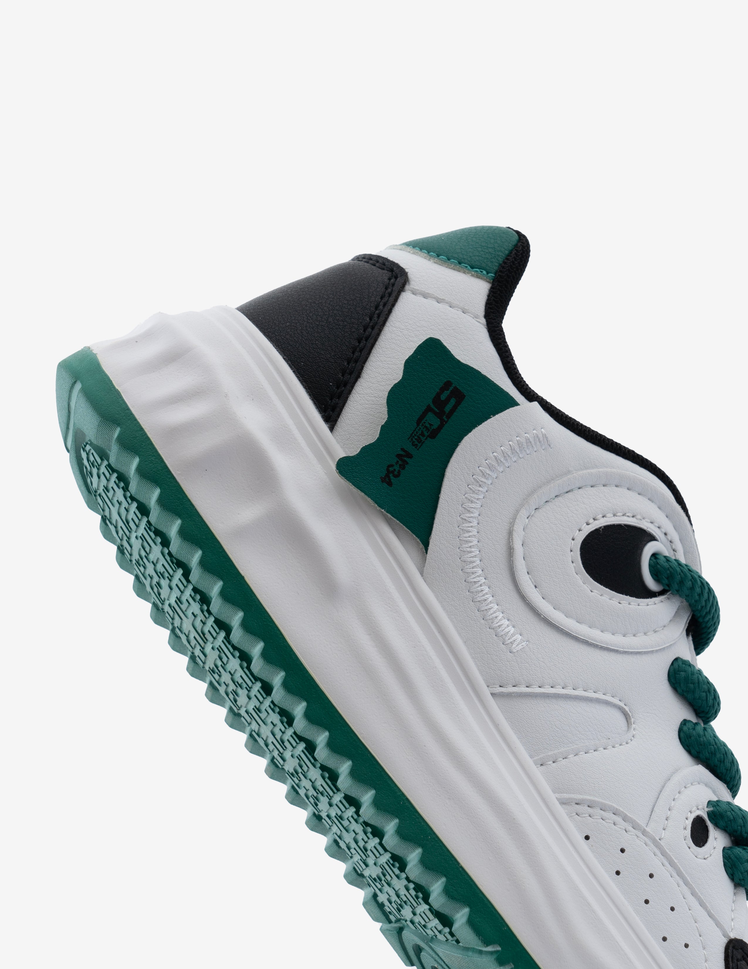 Shark Fury Women's Teel Green Low-Top Designer Sneakers