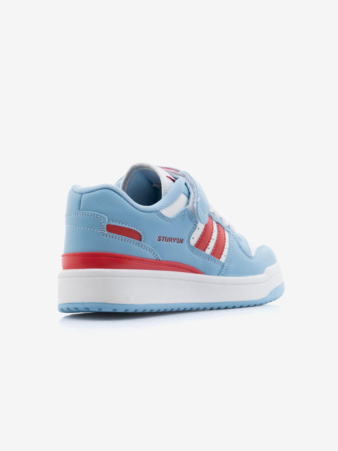 Baligurysn Drip White Blue Red Street Style Flat Sole Sneakers