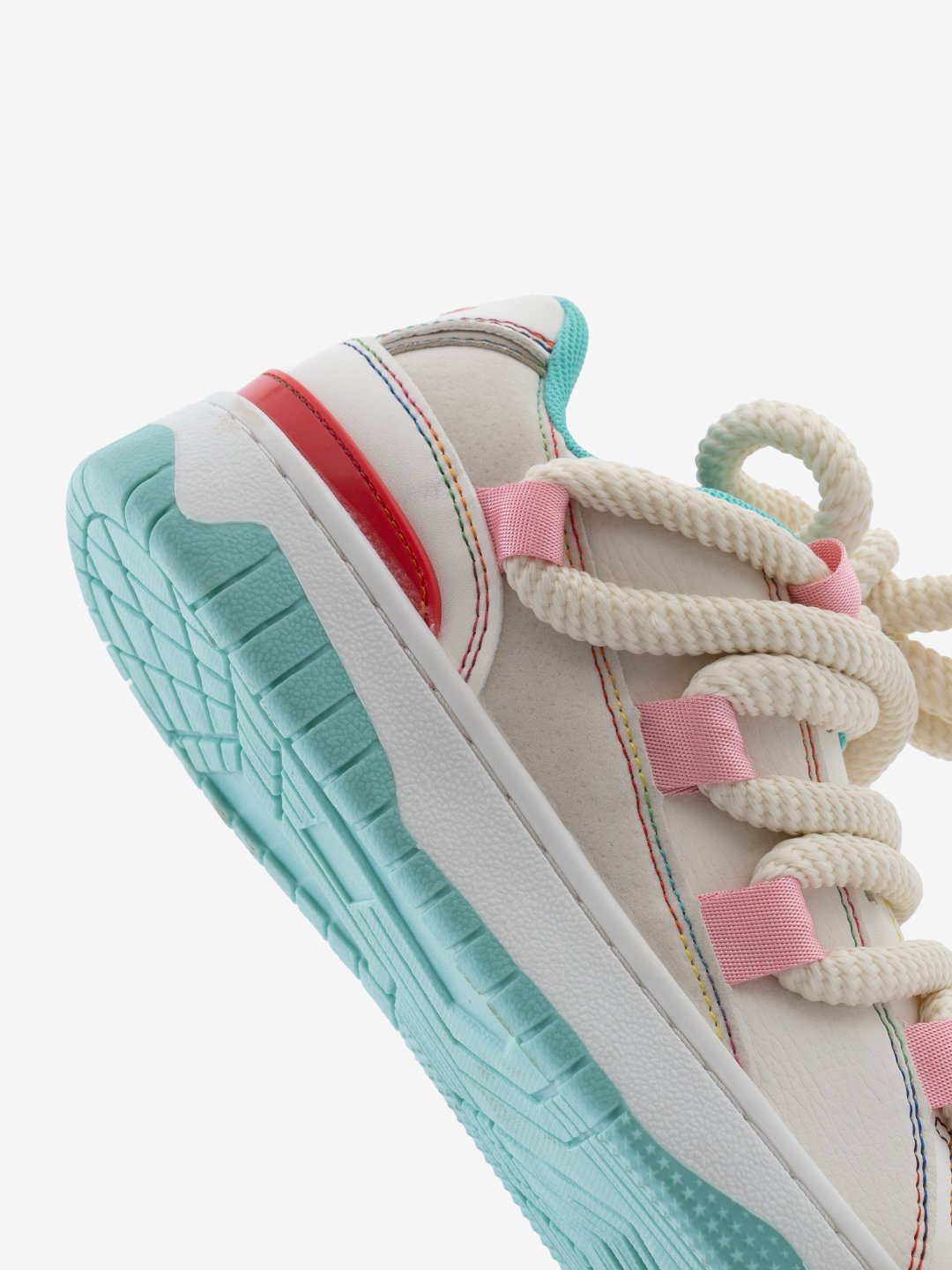 BaligURYSN Urban Mint Pink Flat Low Top Classy Women’s Sneaker