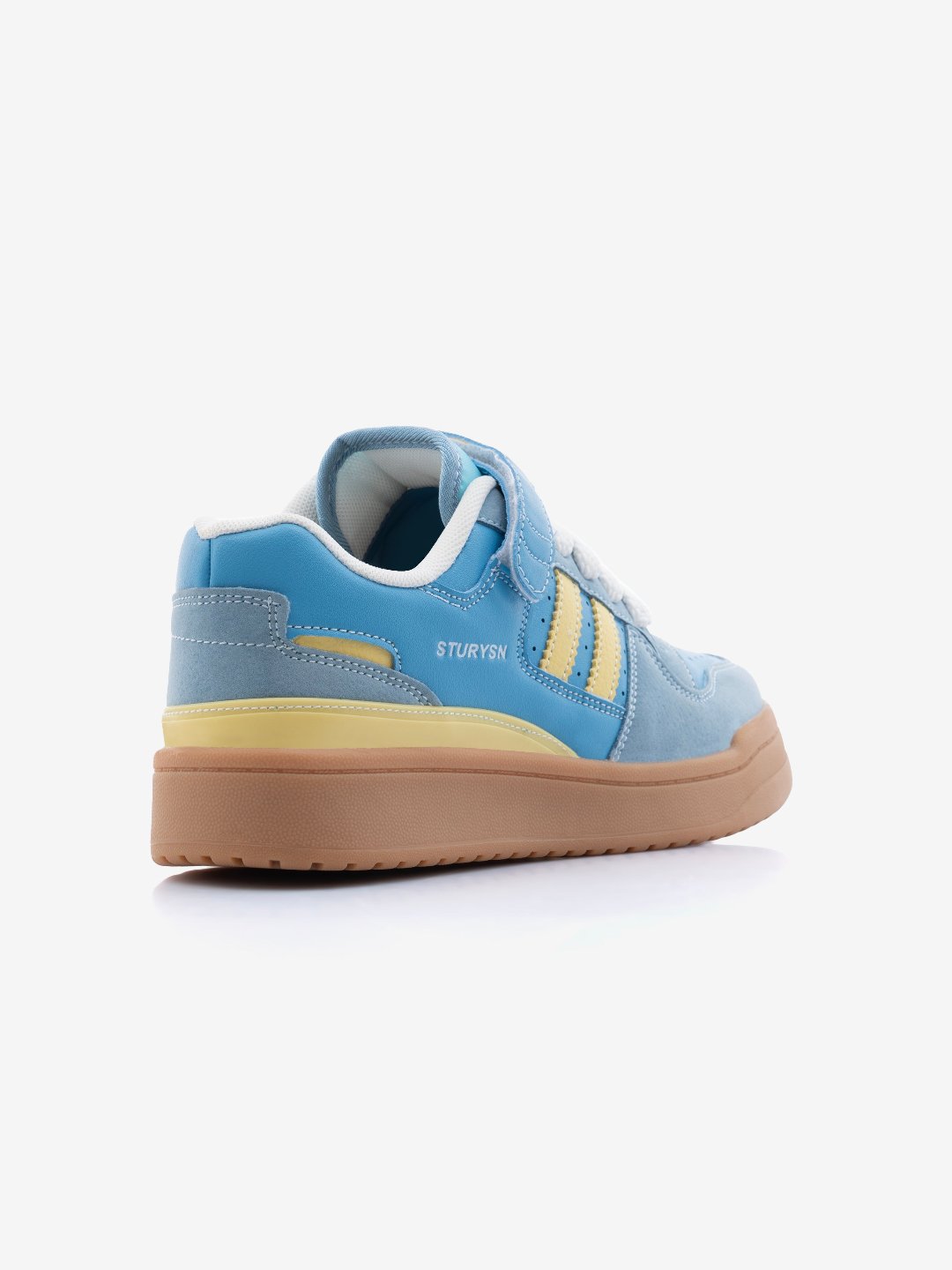 Baligurysn Drip Blue-Yellow Street Style Flat Sole Sneakers