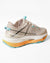 Back heel view of Drifter Beige Aqua running high‑heel sneakers