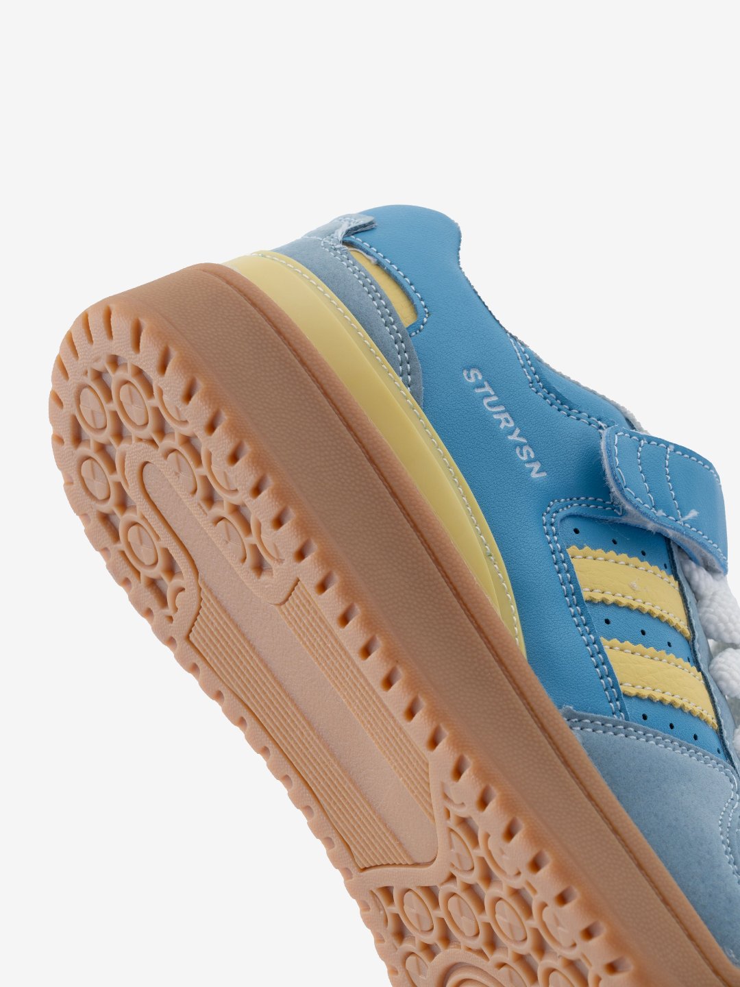 Baligurysn Drip Blue-Yellow Street Style Flat Sole Sneakers