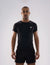 Nickron Half Sleeve T-Shirt in Black – Front View