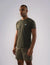 Nickron Half Sleeve T-Shirt in Military Green – Left Angle Front View