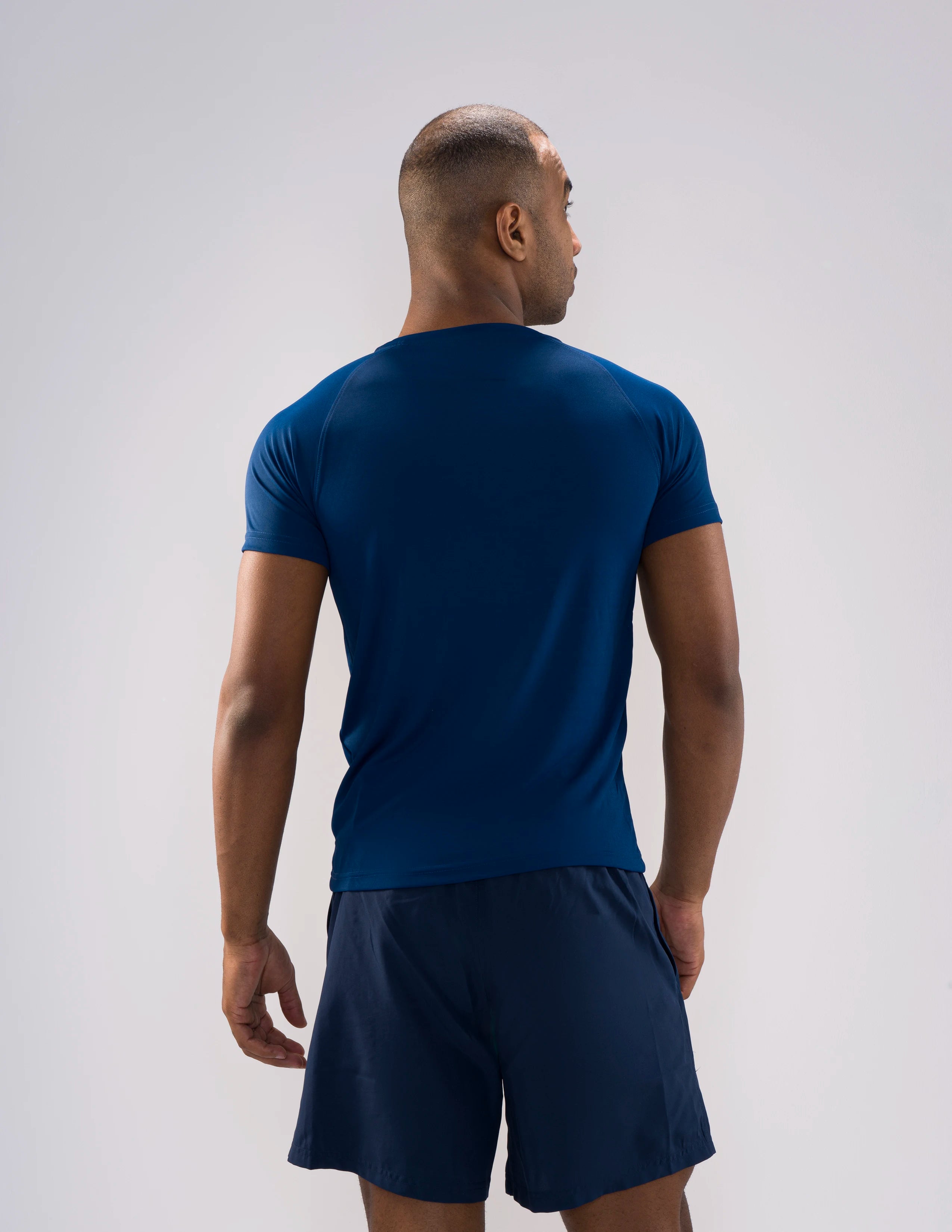 Nickron Half Sleeve T-Shirt in Royal Blue – Back View