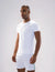 Nickron Half Sleeve T-Shirt in White – Left Angle Front View