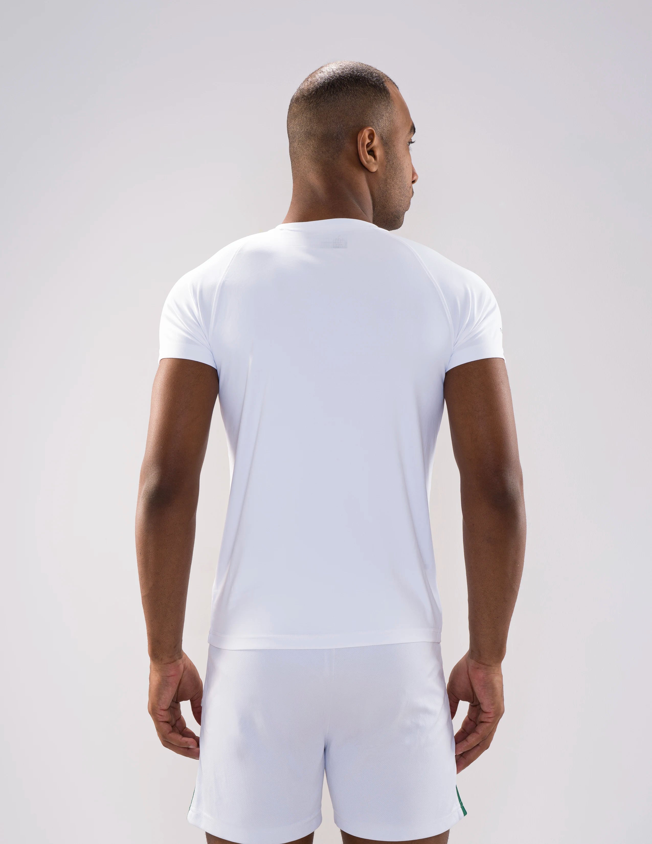 Nickron Half Sleeve T-Shirt in White – Back View