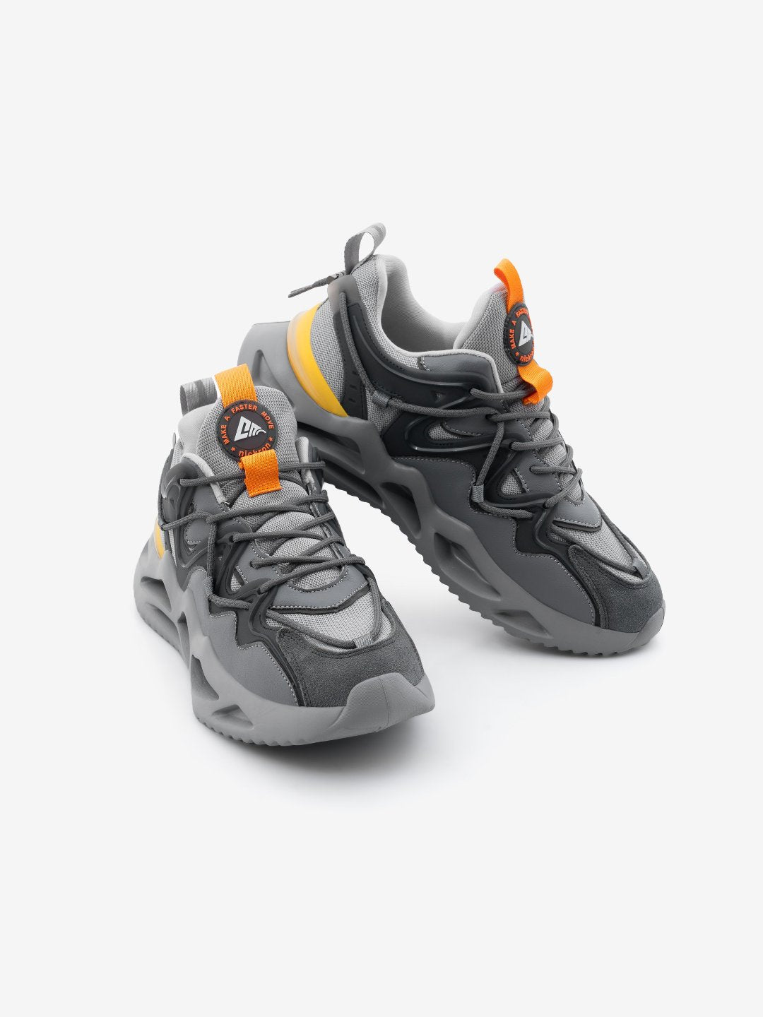 Pair of Moscow Smoky Grey Sneakers – grey low top sneakers for men