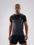Nickron two-tone Half Sleeve T-Shirt in Black & Grey – Front View