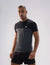 Nickron two-tone Half Sleeve T-Shirt in Black & Grey –  Left Angel Front View