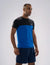 Nickron two-tone Half Sleeve T-Shirt in Black & Blue –  Left Angel Front View