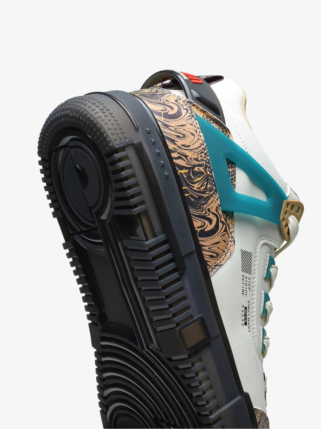 Street Skate 3.0 Beige Mid Top Premium Flat Sole Sneakers