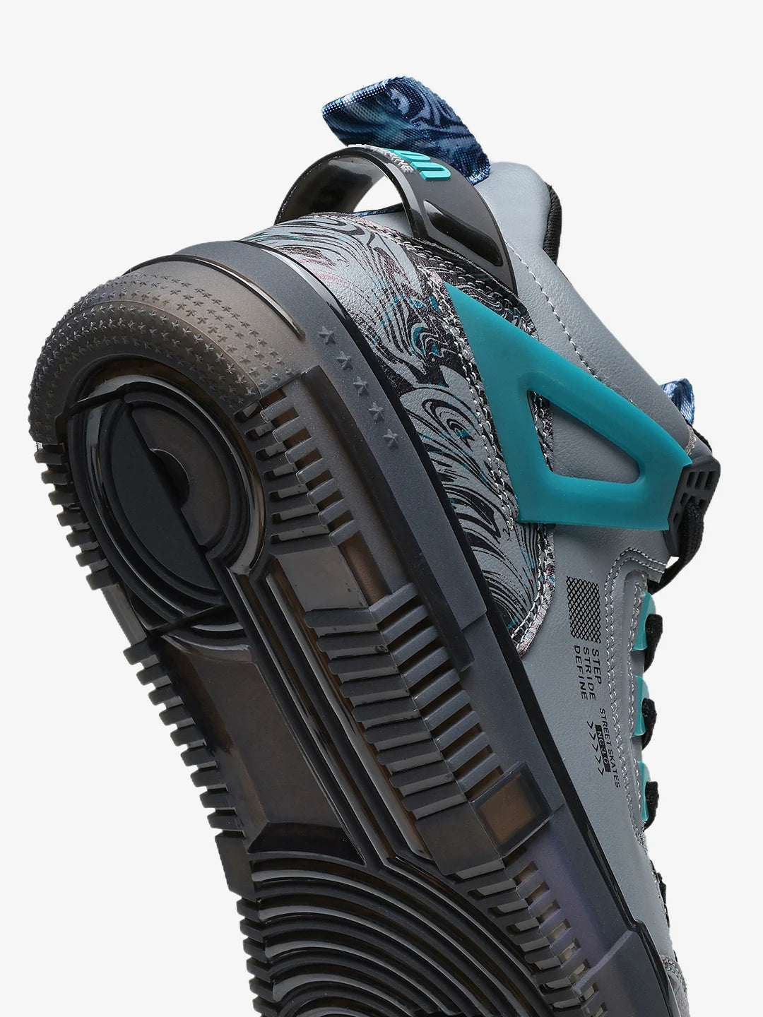 Street Skate 3.0 Grey Mid Top Premium Flat Sole Sneakers