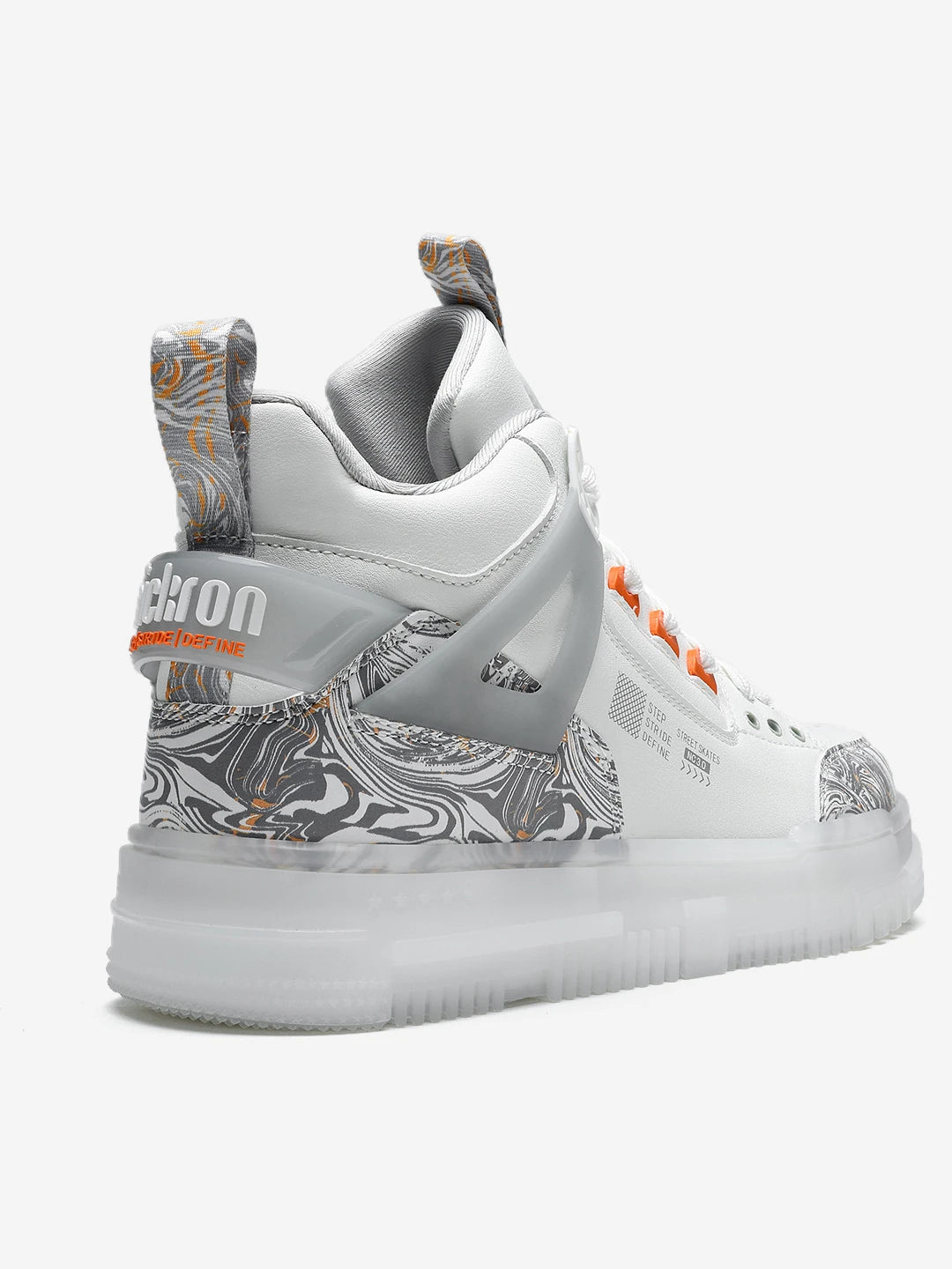 Street Skate 3.0 White Mid Top Premium Flat Sole Sneakers