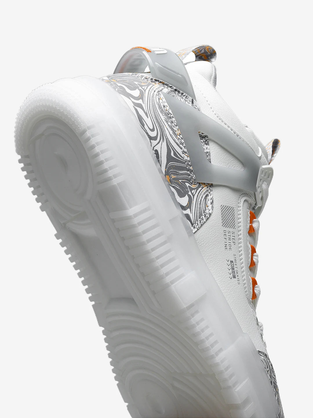 Street Skate 3.0 White Mid Top Premium Flat Sole Sneakers