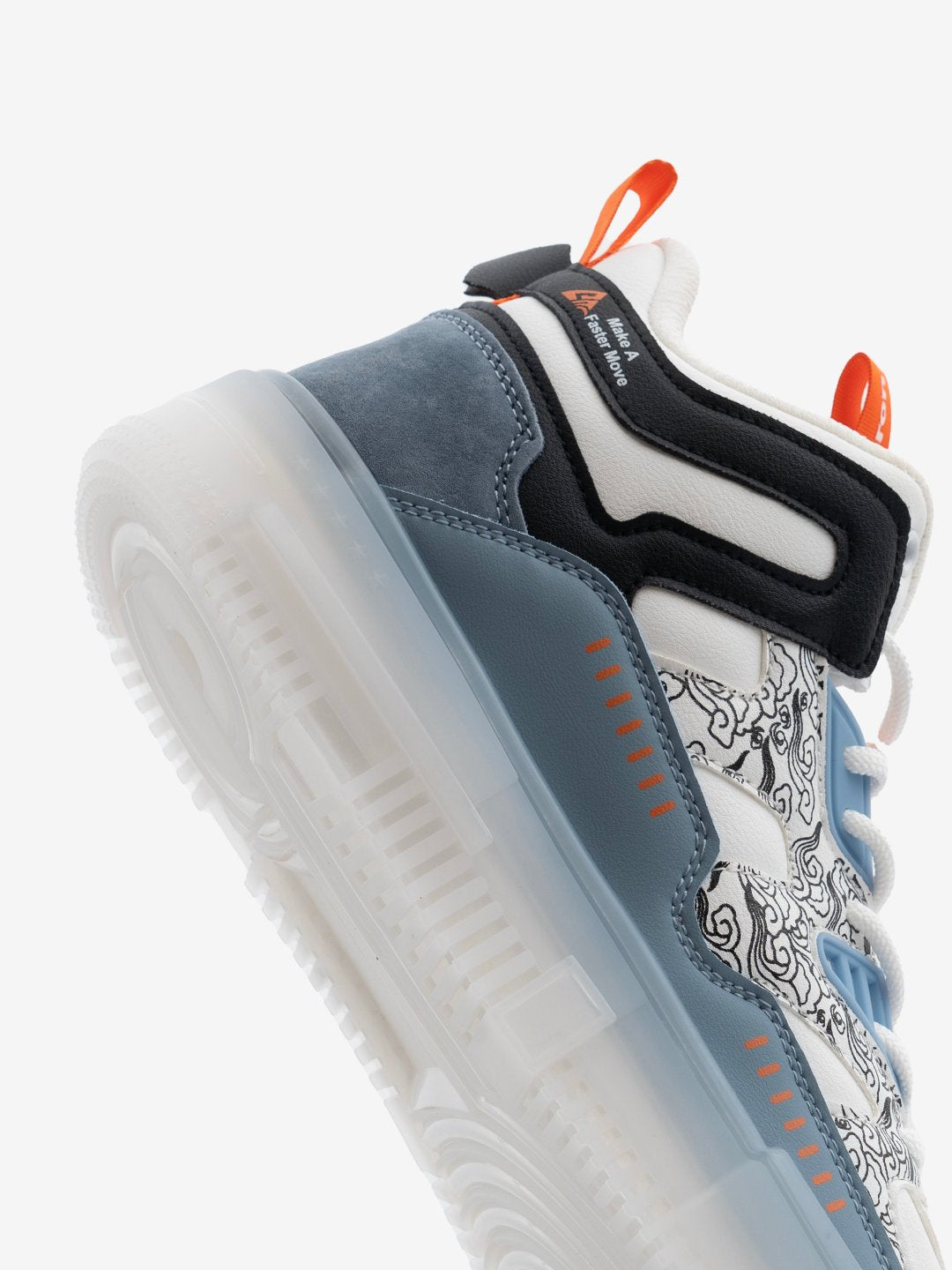 Chunky flat sole view of Street Skate 2.0 Blue – Daily wear sneakers for men India