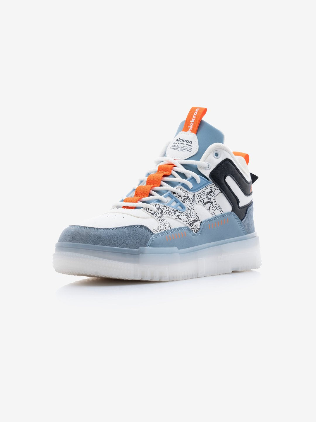 Nickron Street Skate 2.0 Blue – Premium flat sole mid top sneakers for men