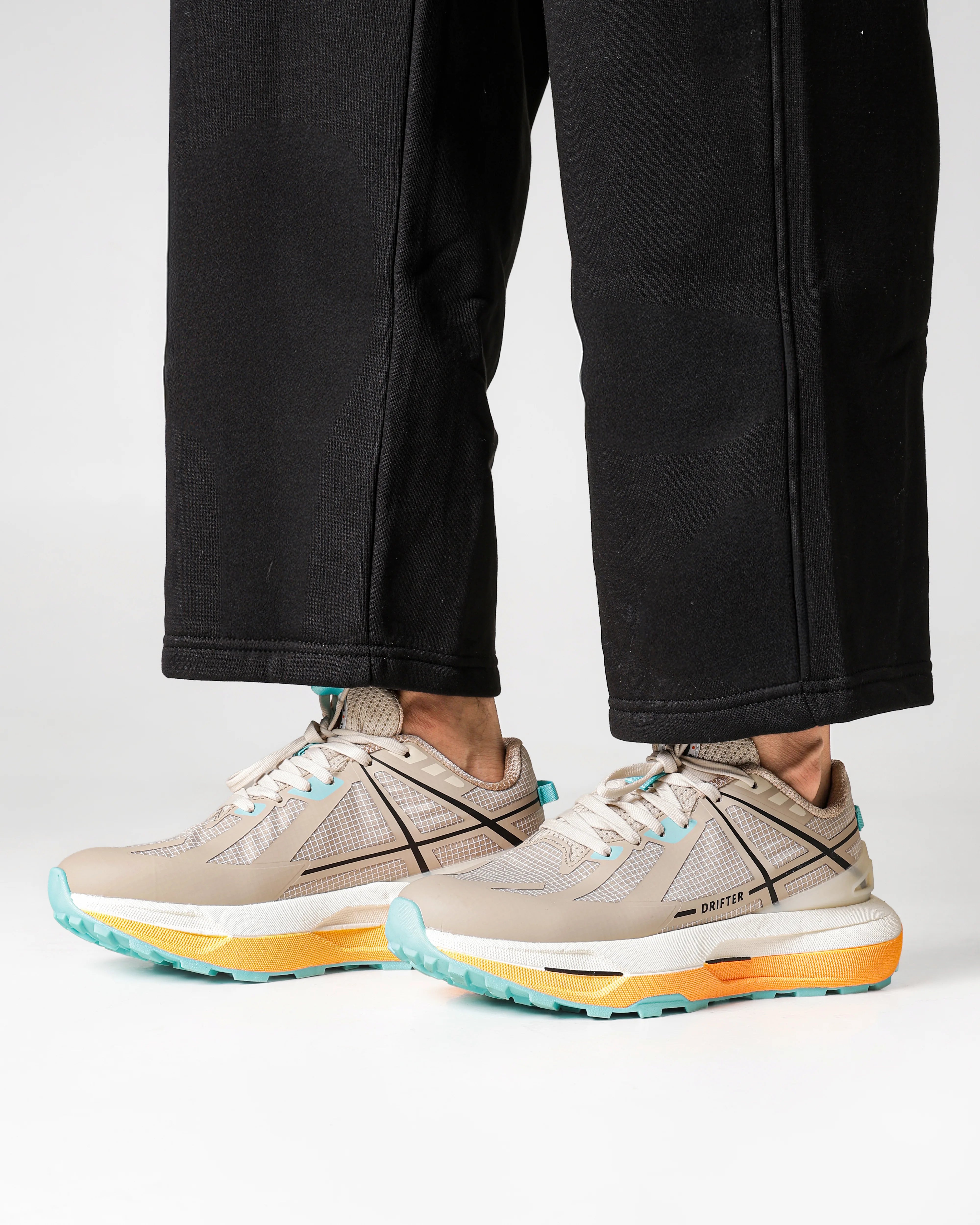 Drifter Beige Aqua Running High Heel Sneakers