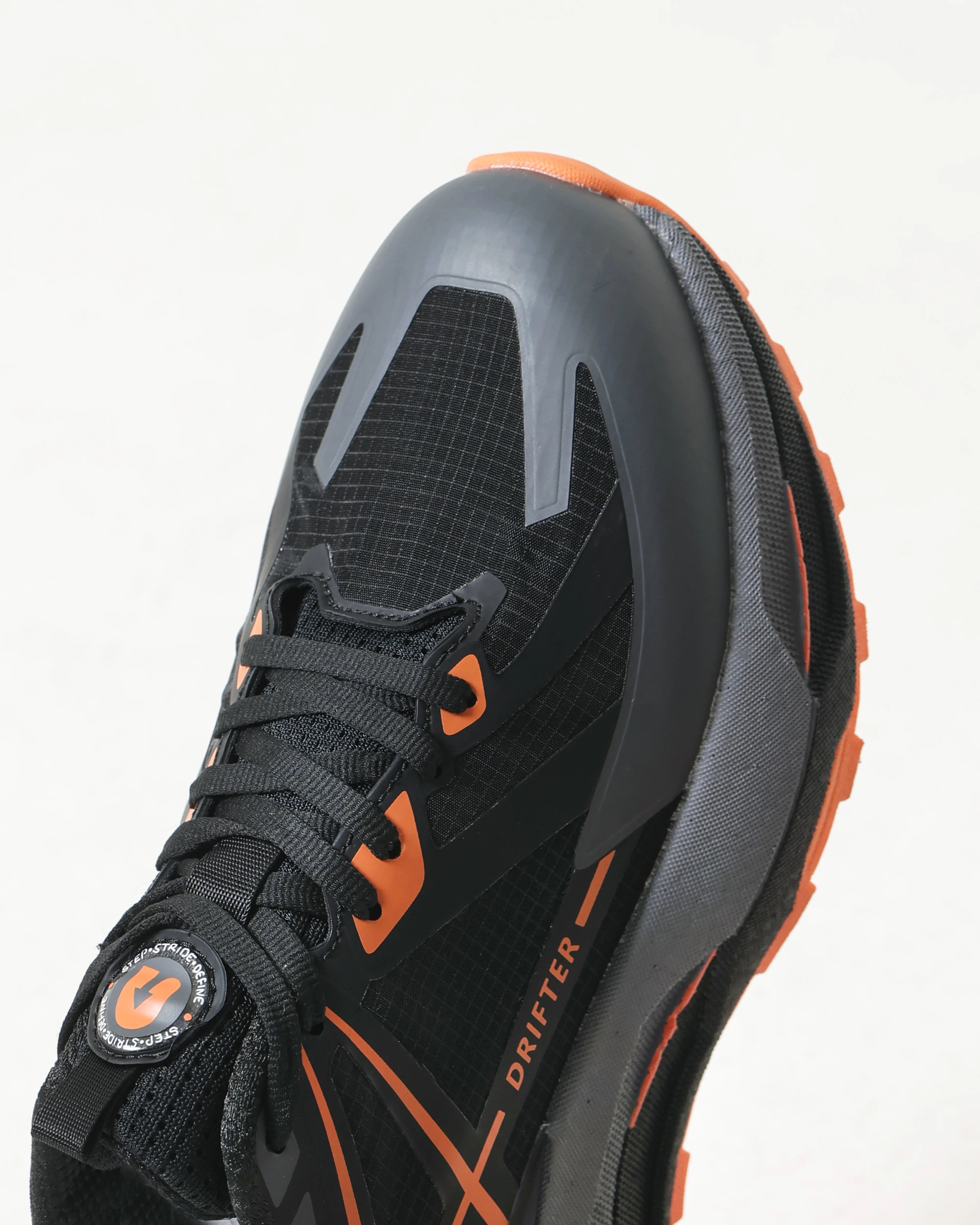 Drifter Black Orange Running High Heel Sneakers