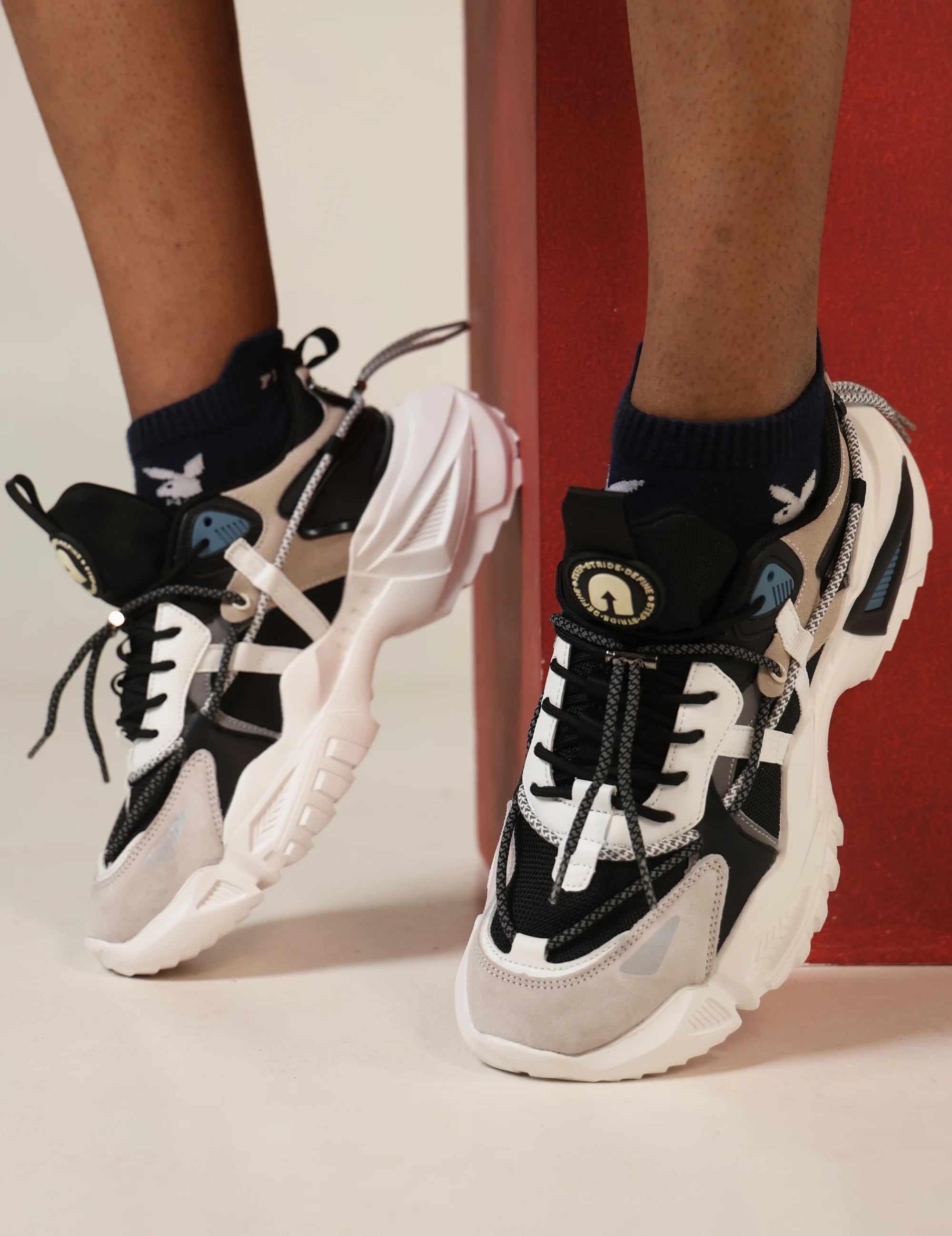 Rocket Boost Nimbus High Heel Funky Designer Low Top Sneakers