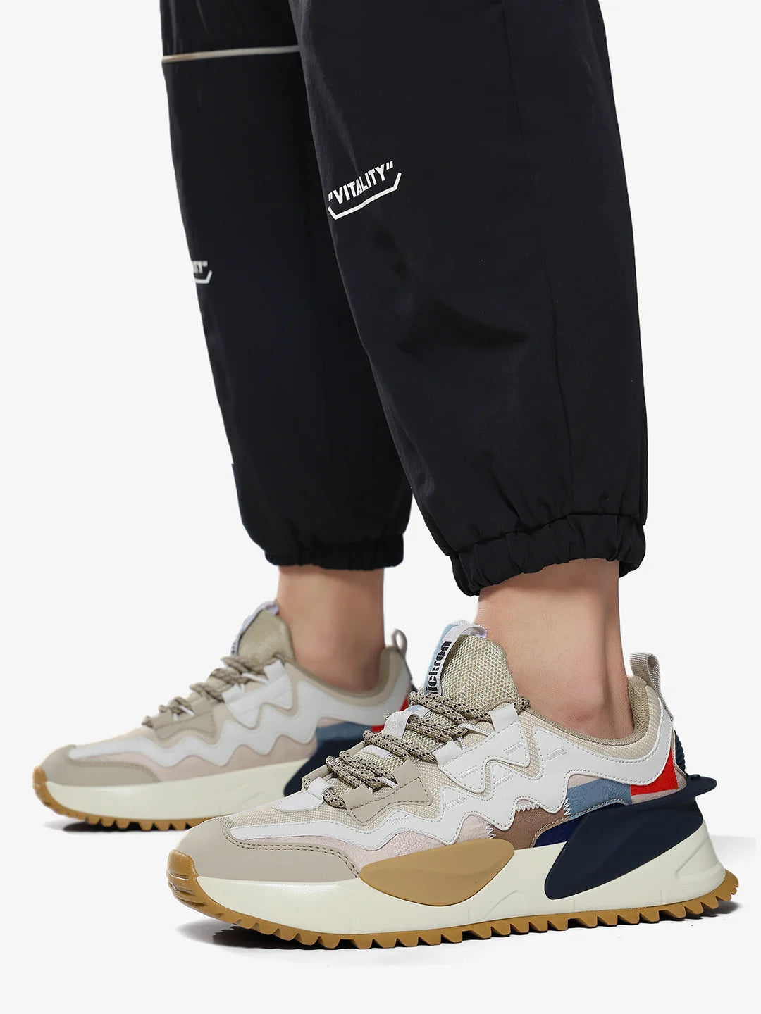 Nomad Sandstone Low-Top Chunky Sneakers