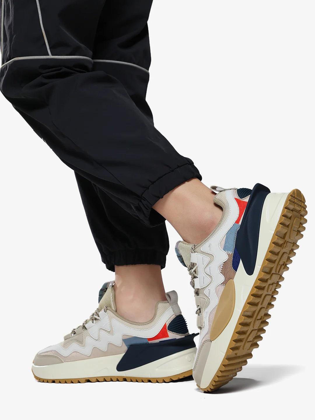 Nomad Sandstone Low-Top Chunky Sneakers