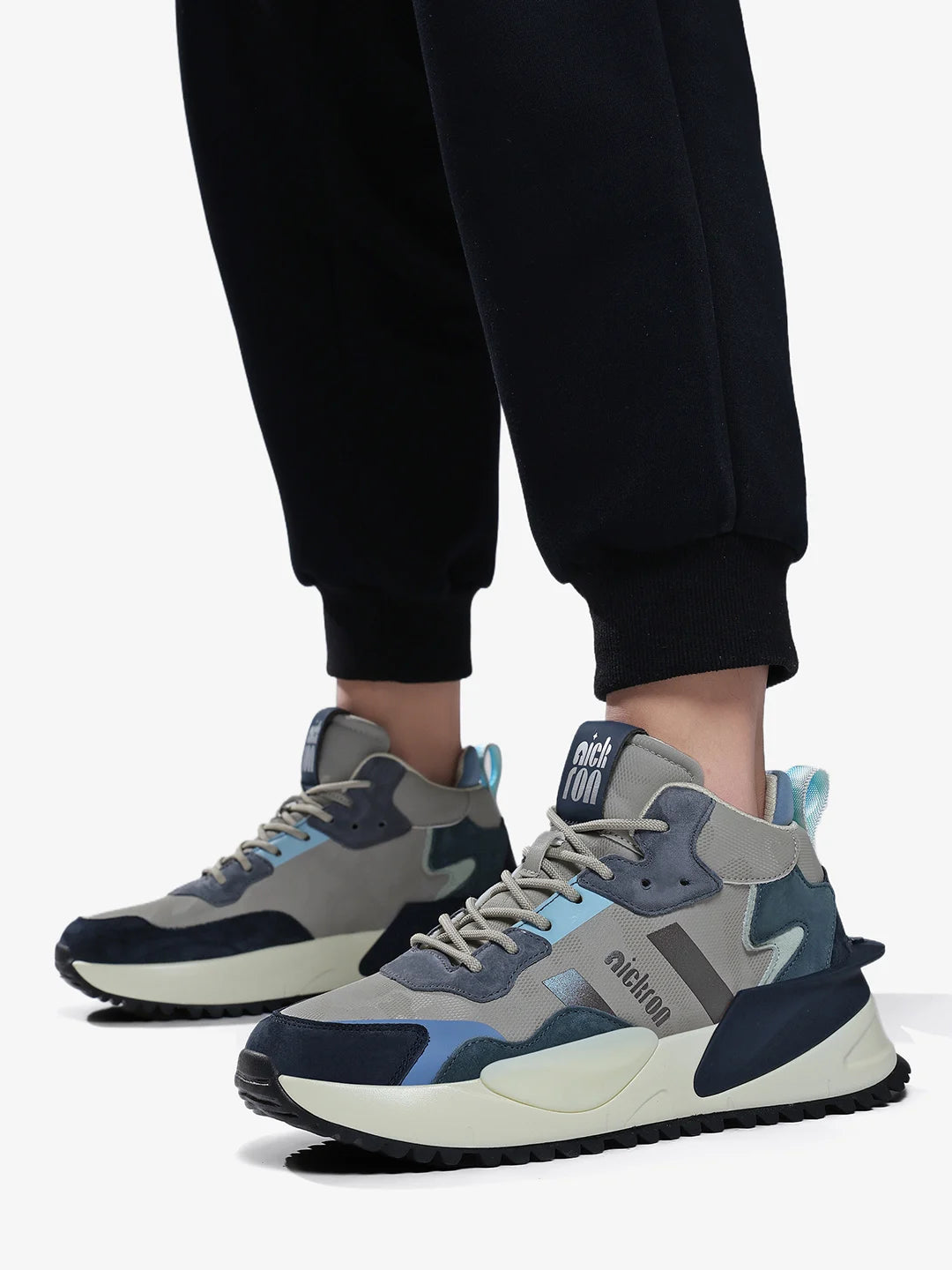 Sentinel Slate Blue Mid-Top Sneakers