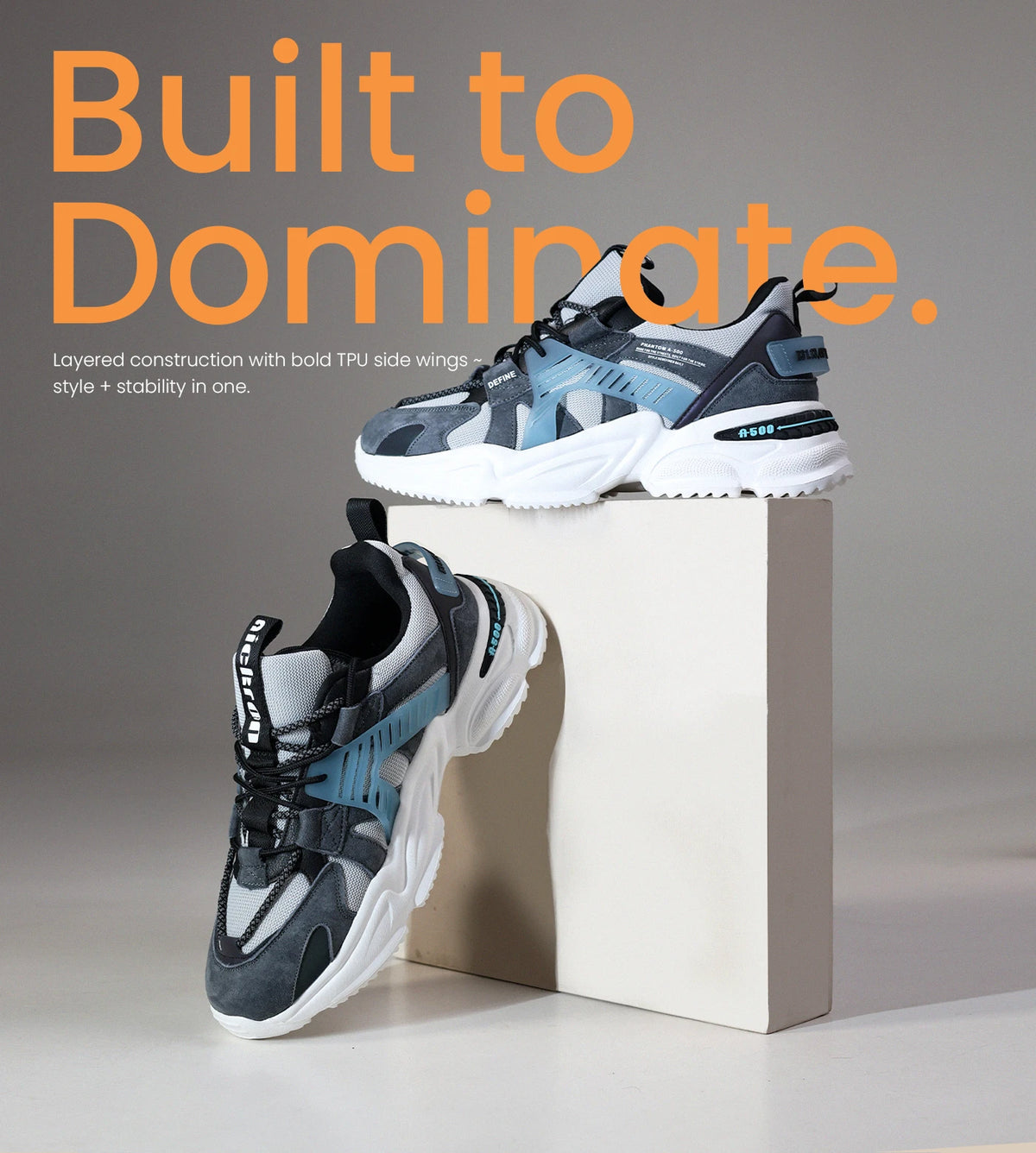 Phantom A-500 Dark Glacier Chunky Runner Sneaker