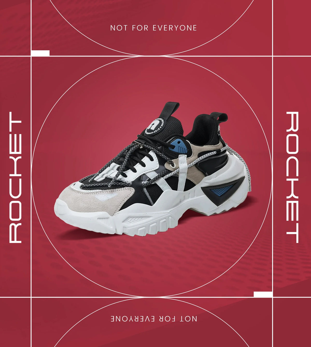 Rocket Boost Nimbus High Heel Funky Designer Low Top Sneakers