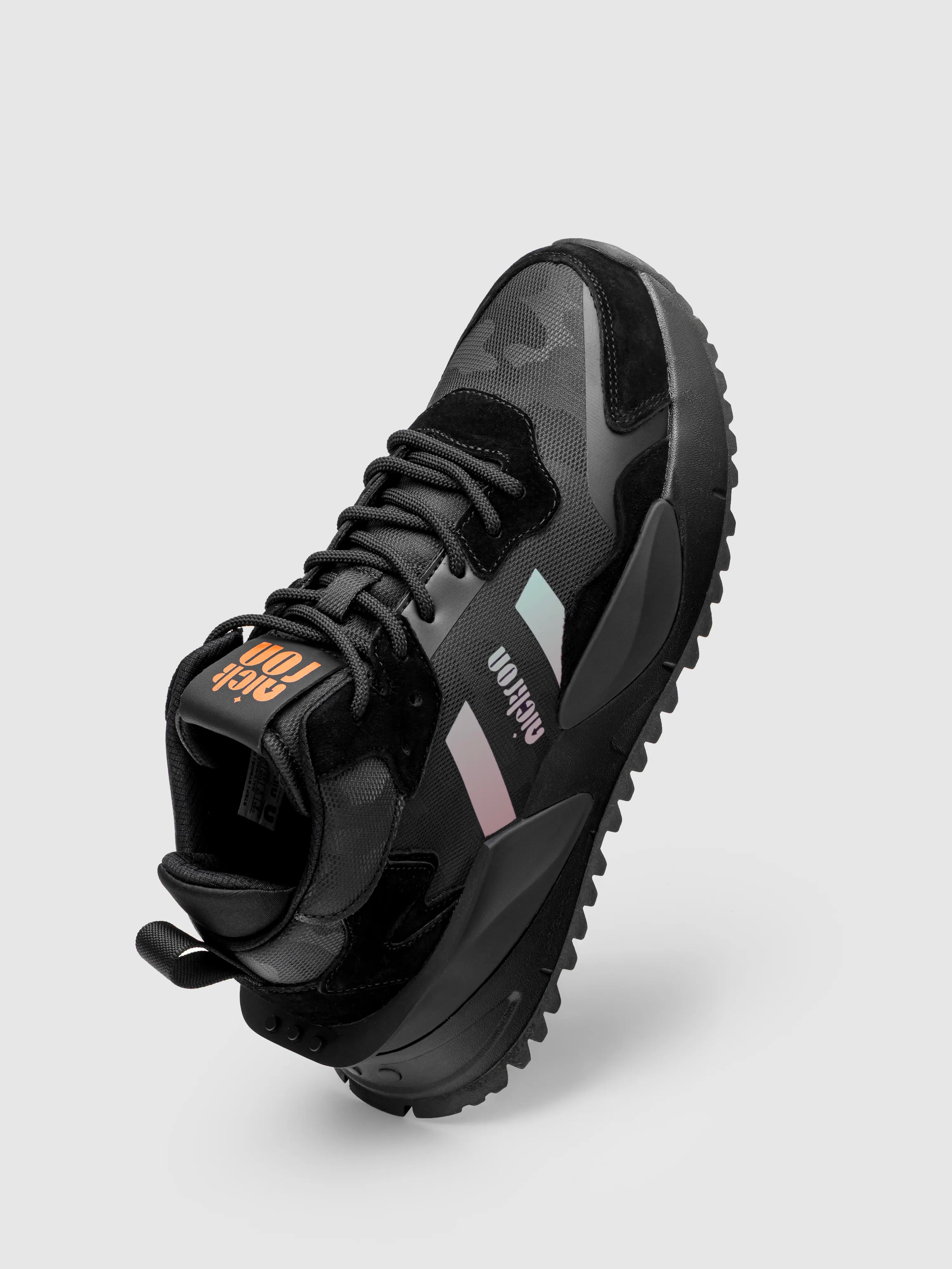 Sentinel Nightguard mid‑top sneakers front view with lace details